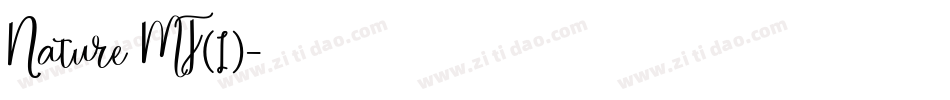 Nature MT(1)字体转换